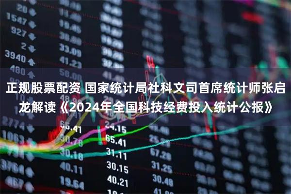 正规股票配资 国家统计局社科文司首席统计师张启龙解读《2024年全国科技经费投入统计公报》